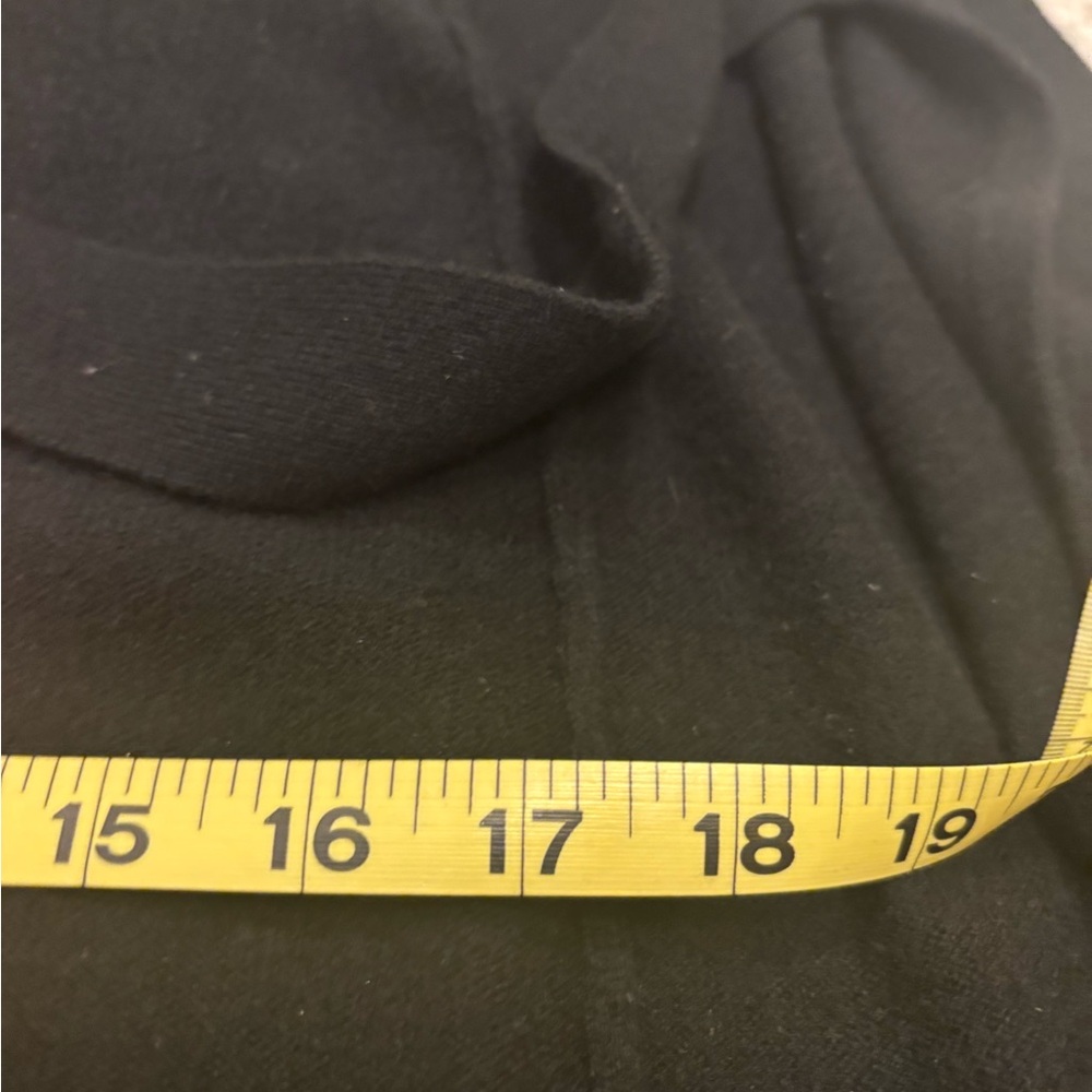 DVF Cashmere Blend Black Wrap Dress - Picture 9 of 13